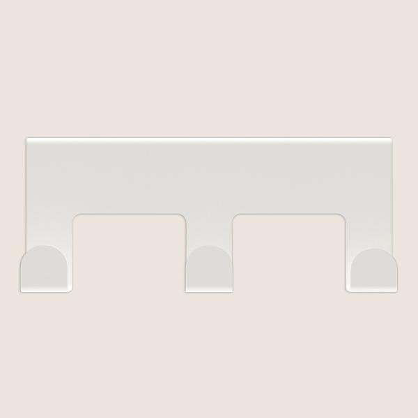 Innbee® Schubladentürhaken Türhaken Weiß Haken Metall Hakenleiste Küche Regal
